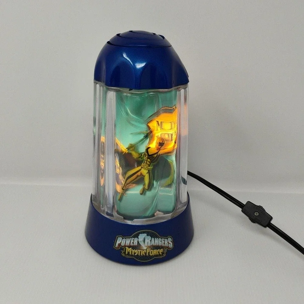 Vintage Rabbit Tanaka Power Rangers Spencers 3D Rotating Lamp - Tested & Working
